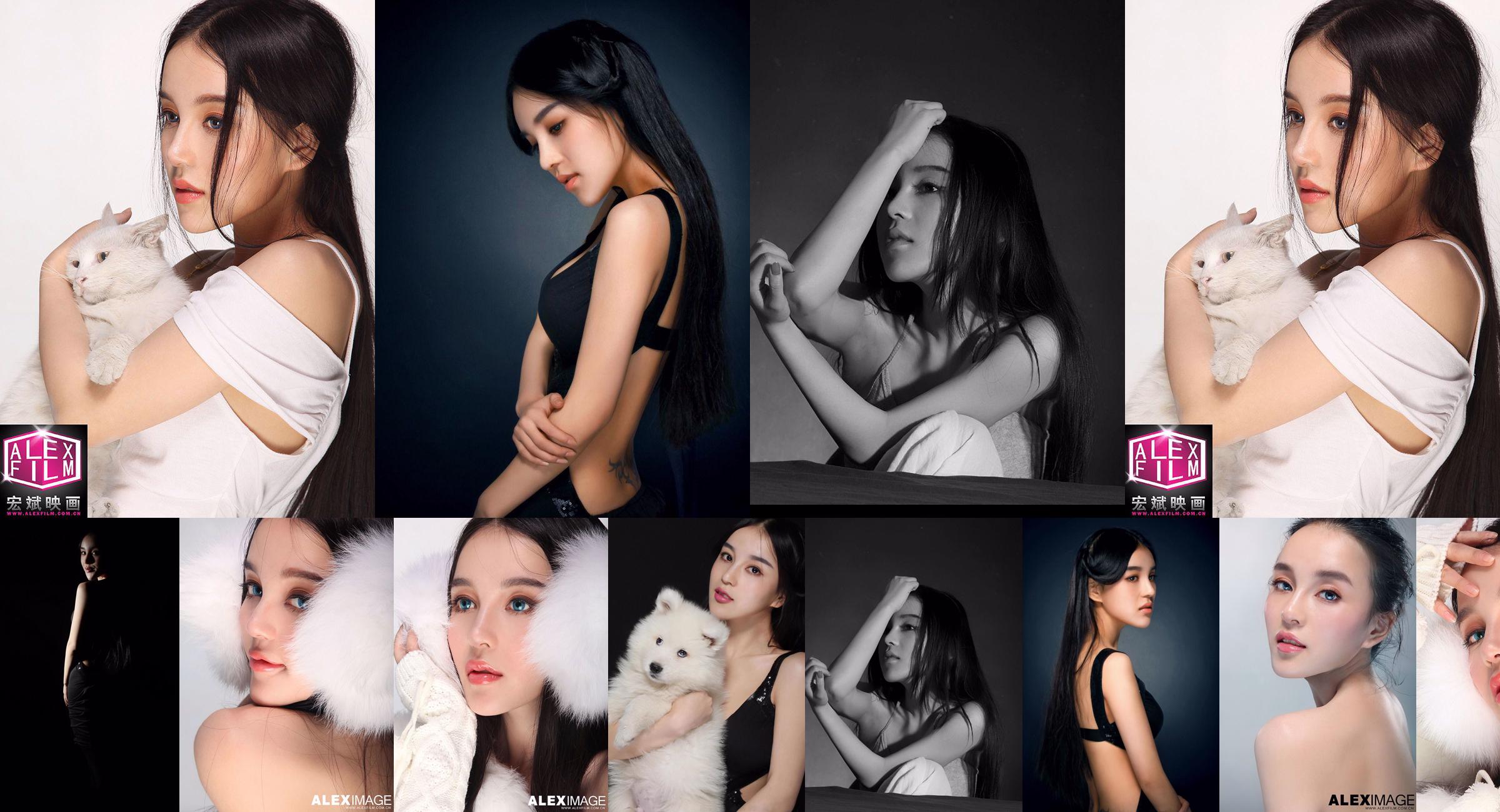 Studio shot of mixed-race beauty model Shi Yiyi No.7d45a1 Page 1