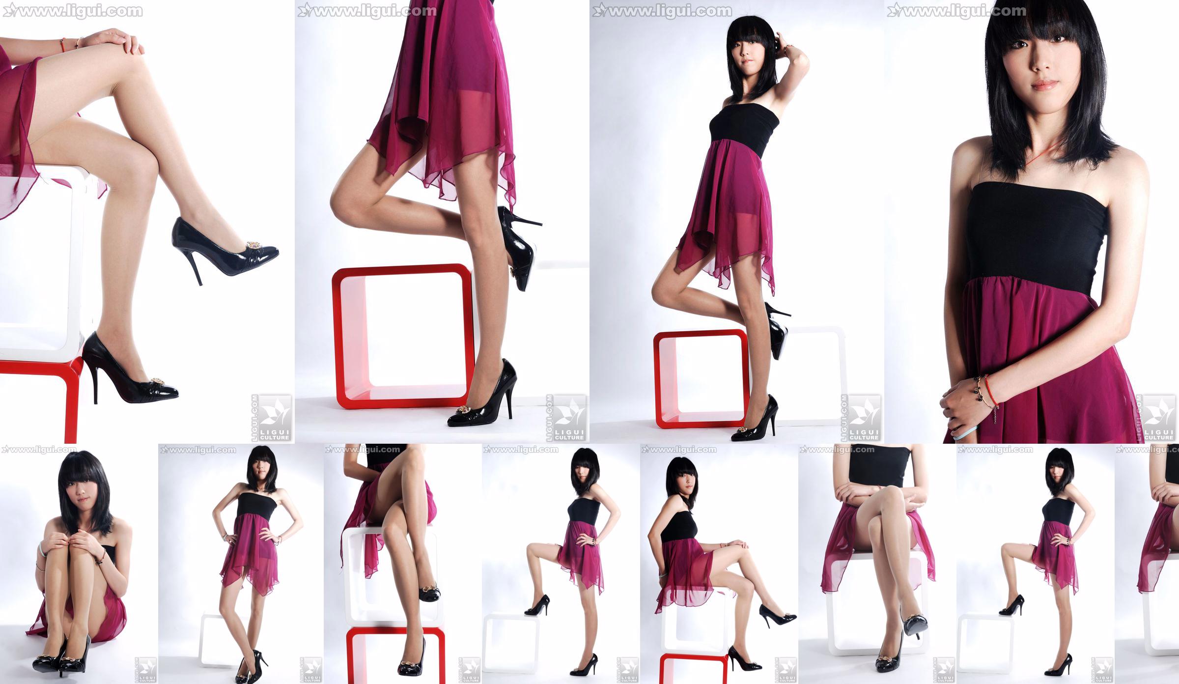 Model Lu Yingmei "Top Visual Blockbuster met hoge hakken" [丽 柜 LiGui] Foto van mooie benen en jade voeten No.bdcc6b Pagina 1