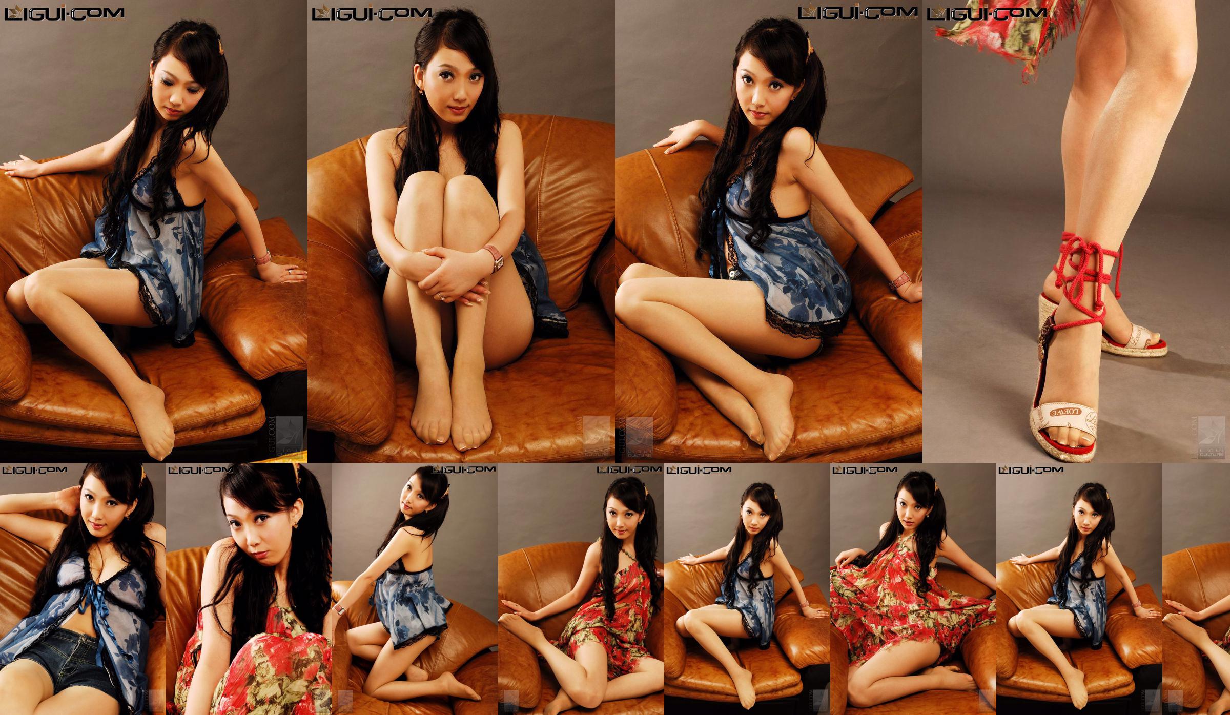 Model Liang Xiaoli "Slim Silk Rhyme" [丽 柜 LiGui] Silk Foot Photo Picture No.e76bbb Pagina 1