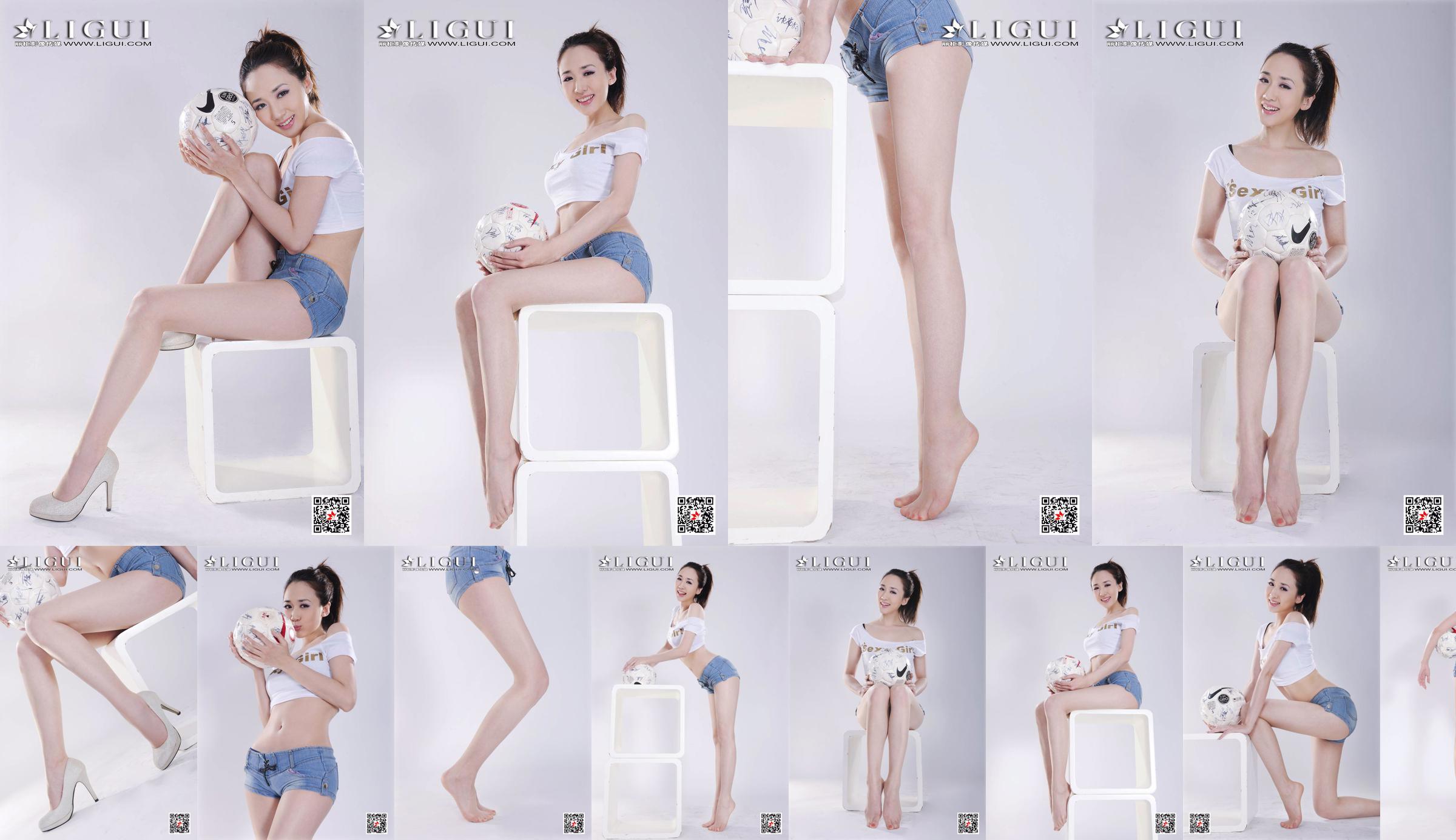 Modelo Qiu Chen "Super Short Hot Pants Football Girl" [LIGUI] No.355d3e Página 1
