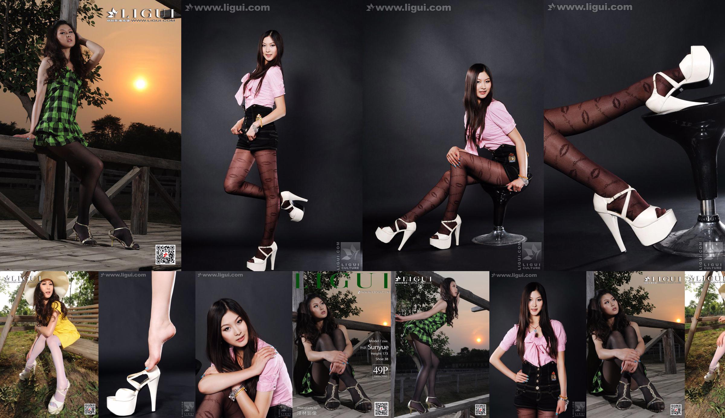 Modèle Sun Yue "Bas sexy et glamour" [丽 柜 LiGui] Belles jambes et pied de jade Photo Photo No.ca1bab Page 1
